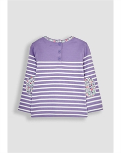 Топ с длинными рукавами UNICORN POCKET BRETON- REGULAR FIT, фиолетовый Jojo maman bébé