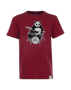 Футболка с принтом PANDA, красный Band of rascals