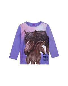 Топ с длинными рукавами, фиолетовый Miss melody