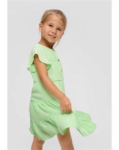 Дневное платье MIT RÜSCHEN-DETAILS, зеленый S.oliver