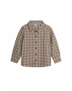 Рубашка REGULAR FIT, коричневый Jojo maman bébé