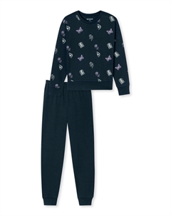 Пижамный комплект, темно-синий Schiesser