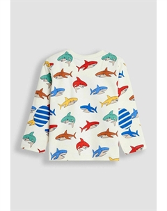 Топ с длинными рукавами SHARK AND PLAIN 2 PACK REGULAR FIT, кремовый Jojo maman bébé