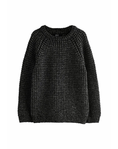 Джемпер CREW NECK REGULAR FIT, черный Next