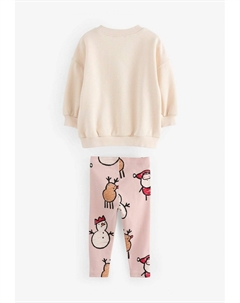 Комплект CHRISTMAS SET REGULAR FIT Leggings, бежевый Next