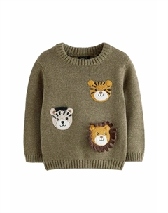 Джемпер CREW NECK-REGULAR FIT, зеленый Next