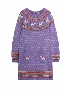Платье-джемпер NICORN FAIR ISLE REGULAR FIT, фиолетовый Jojo maman bébé