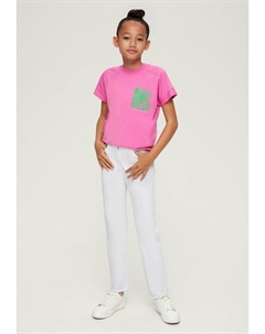 Джинсы прямого кроя CROPPED REGULAR FIT MID RISE, белый S.oliver