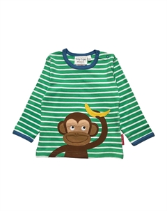 Топ с длинными рукавами MIT AFFEN APPLIKATION, зеленый Toby tiger