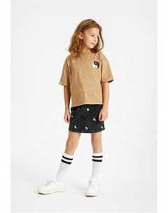 Футболка с принтом TEE, светло-коричневый The new