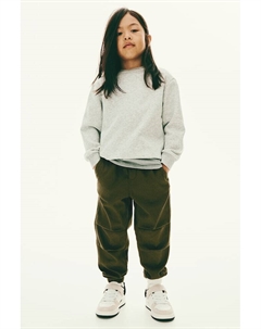 Твиловые джоггеры, зеленый H&m