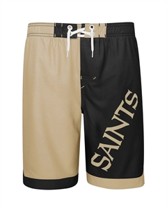 Молодежные шорты New Orleans Saints Conch Bay, бежевый/черный Outerstuff