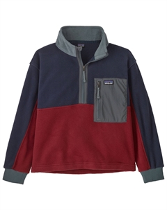 Флисовый свитер Kid's Microdini 1/2 Zip Pullover, цвет Wax Red Patagonia