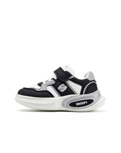 Детская повседневная обувь для детей, кроссовки, кроссовки, черный/белый Snoopy