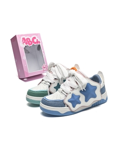 Кеды, скейтборд обувь женская низкая весенняя выходная несоответствующая, цвет Spring Outing Mismatched Abcio