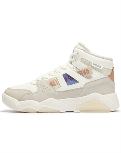 Кеды, скейтборд обувь женская высокая Feather белый/овсяный молочный 361