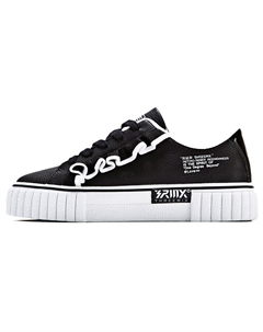 Кеды, скейтборд обувь женская низкая черный/белый 361