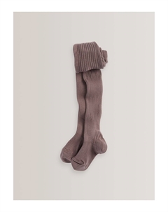 Ребристые колготки с высоким содержанием хлопка, фиолетовый Next