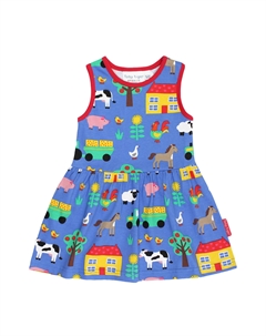 Платье Träger mit Bauernhof Print, синий Toby tiger