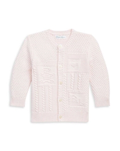 Кардиган контрастного вязания из органического хлопка для мальчиков - для малышей Ralph lauren