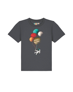 Футболка с принтом BALLOON SPACEMAN, цвет anthracite Watapparel