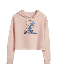 Укороченное худи Juniors' Peanuts Linus Blanket Licensed character