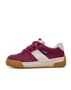 Кеды, скейтборд обувь женская низкая красный вишня B10crown