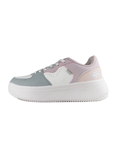 Кеды, скейтборд обувь женская низкая белый/розовый 361