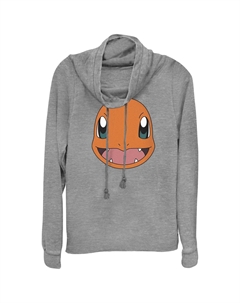 Пуловер с изображением большого лица Pokémon Charmander для юниоров Licensed character