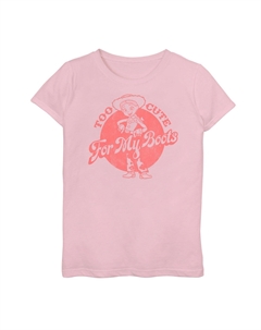 Футболка с рисунком Джесси «Too Cute» для девочек 7–16 лет Disney/Pixar «История игрушек 4», розовый Licensed character