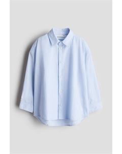Хлопковая рубашка, голубой H&m