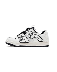 Кеды, скейтборд обувь женская низкая бежевый/черный Feiyue.®