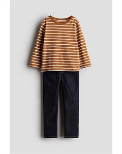 Комплект из двух предметов: рубашка и джинсы, синий H&m