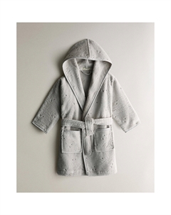 Детский халат Star and Heart, серый Zara home