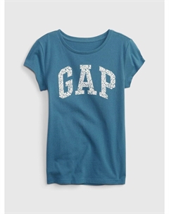Детская футболка с логотипом, синий Gap
