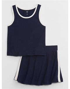 Детский топ и юбка-брюки, синий Gap