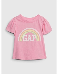 Футболка с логотипом, розовый Gap