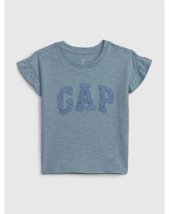 Футболка с логотипом, синий Gap