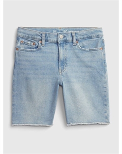 Детские шорты с завышенной талией, синий Gap