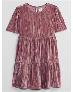 Детское бархатное платье, розовый Gap