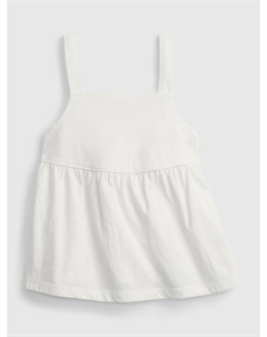 Топ с баской, белый Gap
