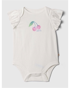 Хлопковое боди, белый Gap