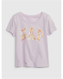 Футболка с логотипом, фиолетовый Gap