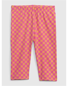 Органические шахматные леггинсы, розовый Gap