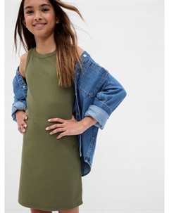 Детское платье на бретелях., зеленый Gap