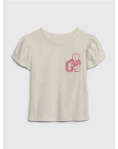 Органическая футболка, бежевый Gap