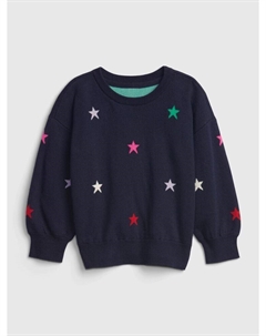 Свитер со звездами, синий Gap