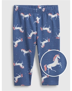 Леггинсы из органического хлопка, синий Gap