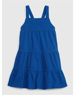 Платье с рюшами, синий Gap