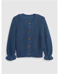 Однотонный кардиган, синий Gap